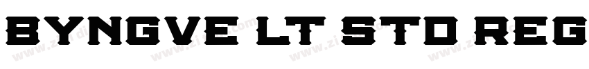 Byngve LT Std Regula字体转换